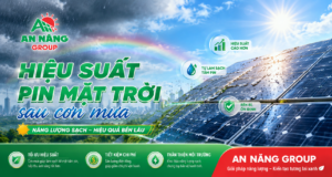 Bất ngờ với hiệu suất cực khủng của giàn pin mặt trời sau cơn mưa rào