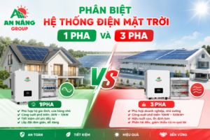 Chuyên gia An Năng Group phân biệt hệ thống điện mặt trời 1 pha và 3 pha