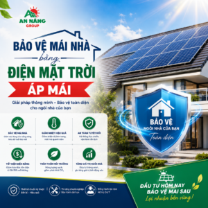 Hệ thống điện mặt trời áp mái giúp giảm hấp thụ nhiệt và bảo vệ mái nhà