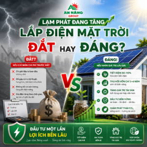 Đánh giá việc lắp điện mặt trời đắt hay đáng thông qua khả năng chống lạm phát giá điện