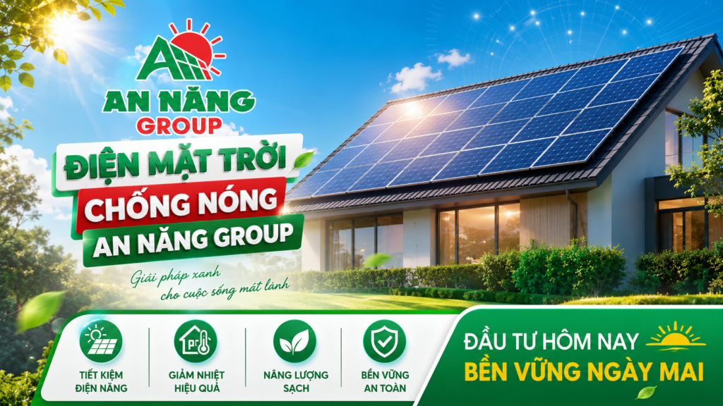 Lắp đặt hệ thống điện mặt trời chống nóng giúp giảm nhiệt độ ngôi nhà rõ rệt
