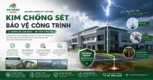 Hệ thống kim chống sét tia tiên đạo sớm được lắp đặt trên mái tòa nhà cao tầng