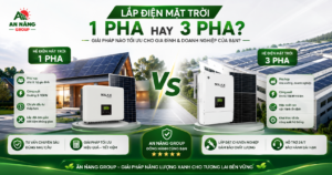 Kỹ sư An Năng Group khảo sát tủ điện gia đình để tư vấn lắp đặt điện mặt trời 1 pha hay 3 pha