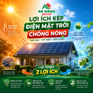 Tận hưởng không gian mát mẻ và điện miễn phí nhờ điện mặt trời chống nóng