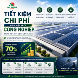 Hệ thống điện mặt trời công nghiệp giúp doanh nghiệp cắt giảm sâu chi phí vận hành