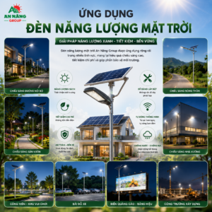 Ứng dụng đèn năng lượng mặt trời chiếu sáng đường nội bộ khu công nghiệp