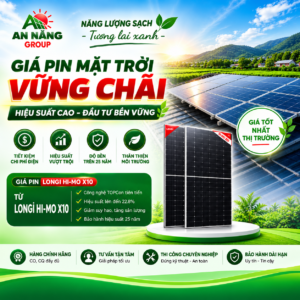 Giàn tấm pin năng lượng mặt trời được cố định chắc chắn, đảm bảo an toàn tuyệt đối trước gió bão