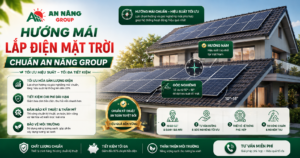ỹ sư An Năng Group dùng la bàn để đo đạc và xác định hướng mái lắp điện mặt trời chuẩn tại công trình