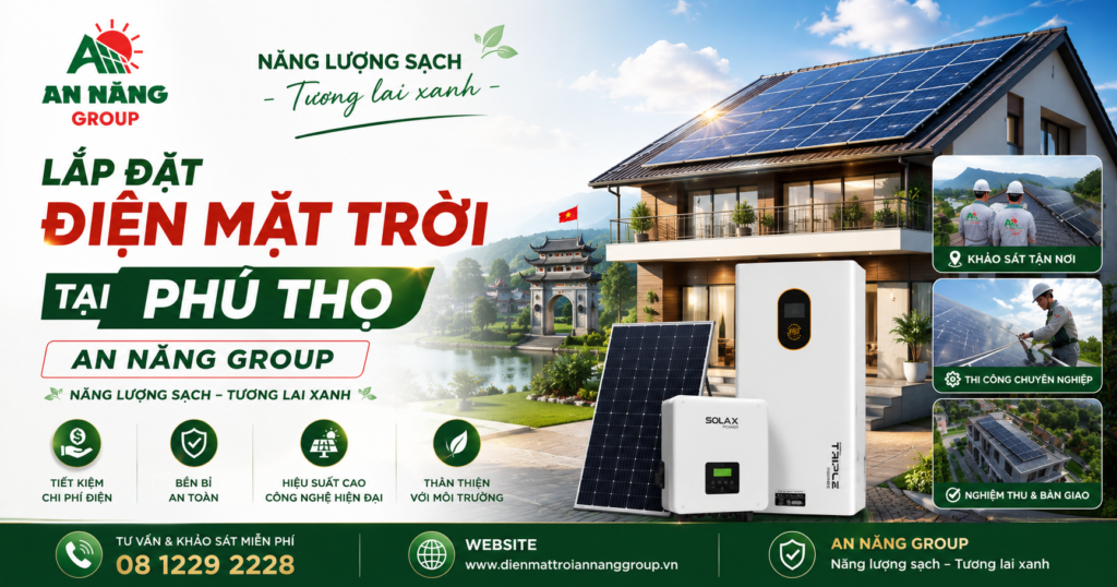 Toàn dự án điện mặt trời tại Phú Thọ