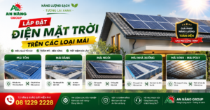 Giàn tấm pin năng lượng mặt trời công suất cao được thi công vững chãi, đáp ứng tiêu chuẩn kỹ thuật lắp đặt điện mặt trời trên mọi kết cấu mái