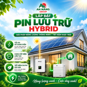 Kỹ sư tiến hành đấu nối pin Lithium cho mô hình Hybrid trong hệ thống điện mặt trời hòa lưới và lưu trữ