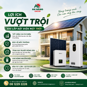 Lợi ích vượt trội khi lắp đặt điện mặt trời  
