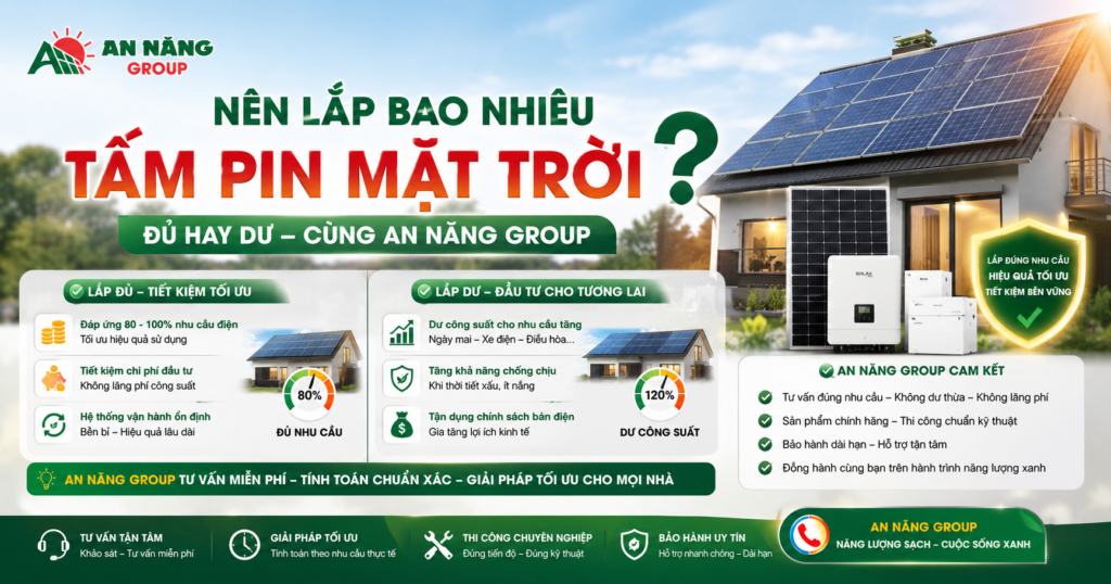 Kỹ sư An Năng Group đang tư vấn cho khách hàng về việc nên lắp bao nhiêu tấm pin mặt trời để tối ưu hiệu quả