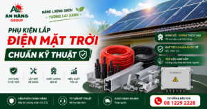 Giàn pin năng lượng mặt trời và tủ biến tần Inverter được thi công chuẩn kỹ thuật, đảm bảo vận hành ổn định
