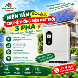 Thiết bị biến tần Inverter SolaX 3 pha cao cấp, lựa chọn bắt buộc để đảm bảo an toàn cho một hệ thống điện mặt trời 3 pha