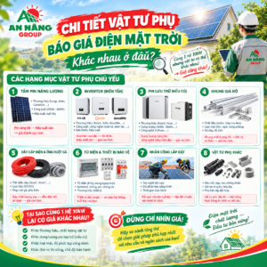 Tủ điện AC/DC với đầy đủ thiết bị chống sét là hạng mục tạo ra sự chênh lệch dẫn đến các mức báo giá điện mặt trời khác nhau