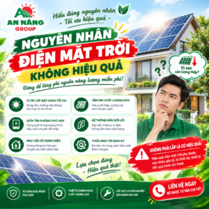 Việc sử dụng thiết bị trôi nổi và thi công sai kỹ thuật là nguyên nhân chính dẫn đến tình trạng điện mặt trời không hiệu quả