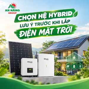 nguyên lý hoạt động giữa hệ thống hòa lưới và Hybrid, một lưu ý trước khi lắp điện mặt trời vô cùng quan trọng
